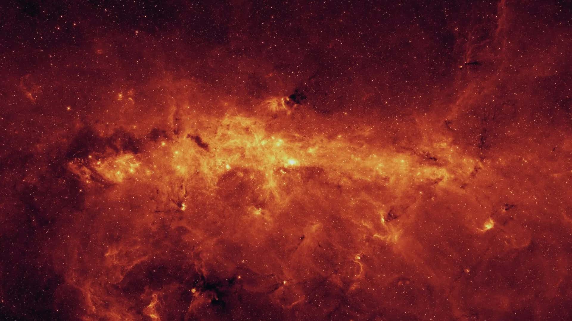 Spitzer Uzay Teleskobu ile görüntülenen Samanyolu'nun merkezi (NASA, JPL-Caltech)
