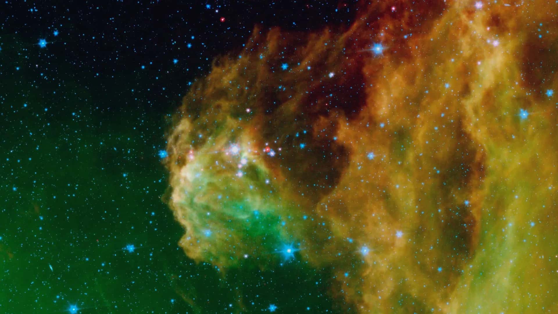 Spitzer Uzay Teleskobu ile görüntülenen bir yıldız oluşum bölgesi (NASA, JPL-Caltech)